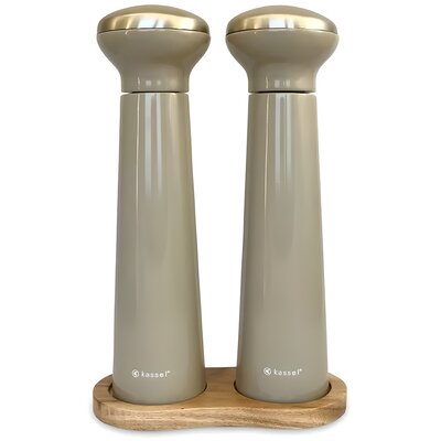 Kassel Zestaw młynków do soli i pieprzu, szary 93577