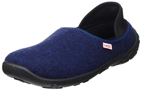 Superfit Kapcie chłopięce Lucky, niebieski - Blau 8000 - 32 EU