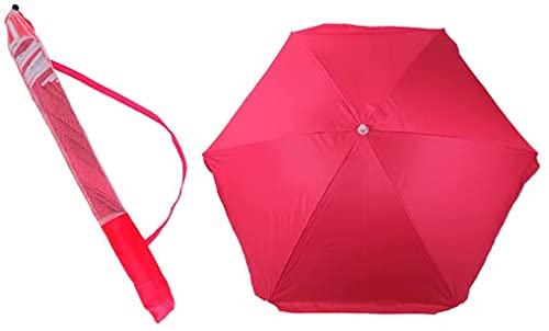 BLUE SKY - Parasol - Czerwony - 171140-140 cm - Akcesoria plażowe