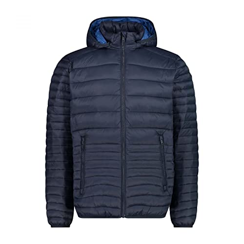 CMP - Męska kurtka Snaps Hood, Man, Black Blue, 58