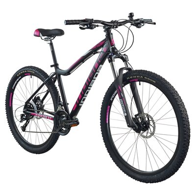 Rower górski MTB INDIANA X-Pulser 3.7 D17 27.5 cala damski Czarno-fuksjowy
