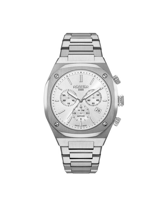 Roamer Zegarek Stingray R7 Chrono 854837 41 15 50 Srebrny