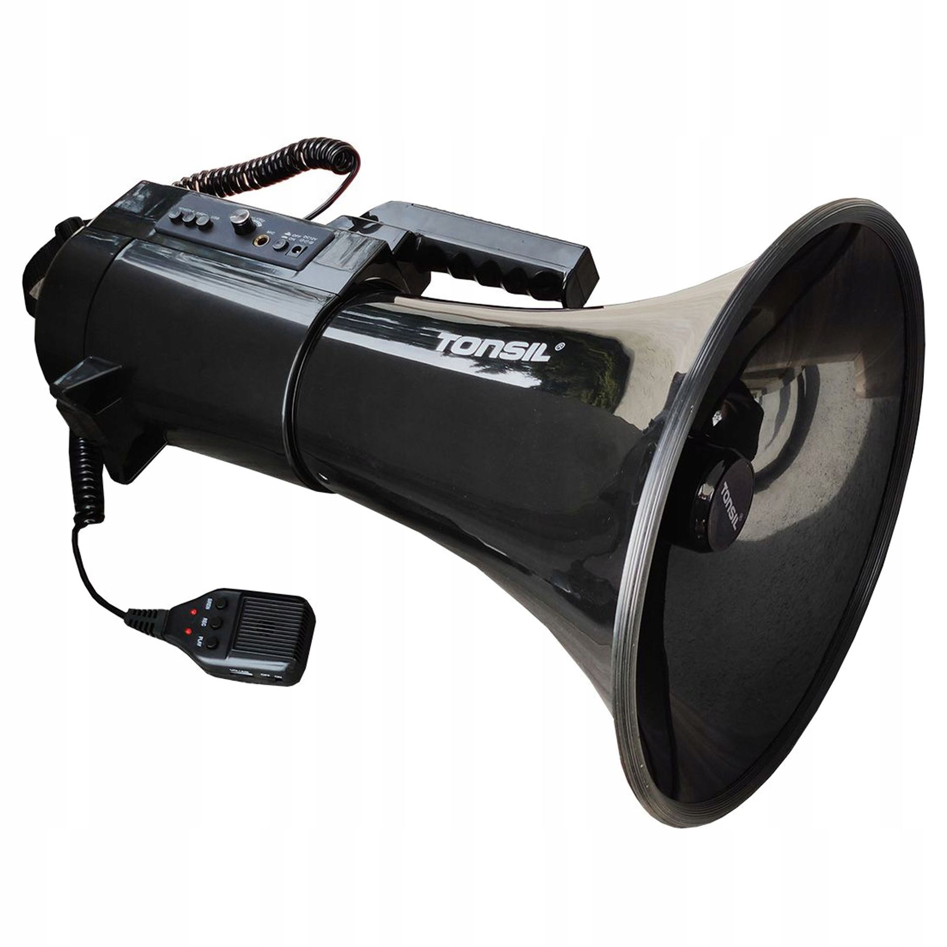 Tonsil TE 35/20 Nagrywanie, MP3, USB - Megafon bezprzewodowy z akumulatorem - Czarny ✦ SALON ✦ ZAPYTAJ O RABAT ✦ RATY 30x0%