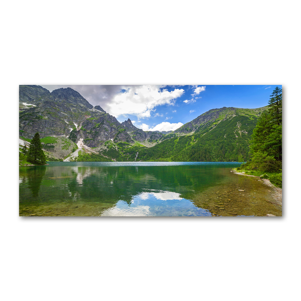 Foto obraz szklany Morskie oko Tatry