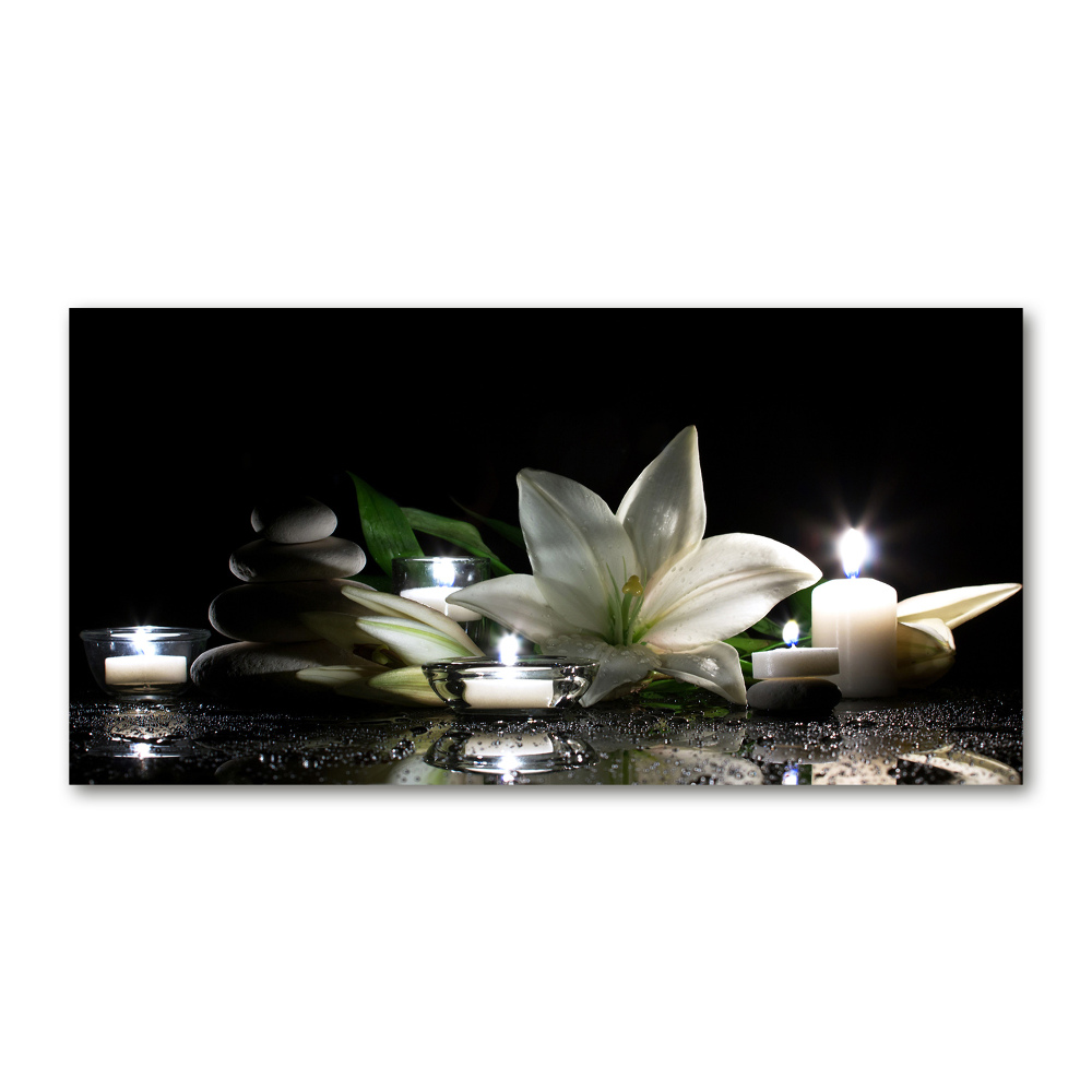 Opinie o Foto obraz szkło hartowane Biała lilia