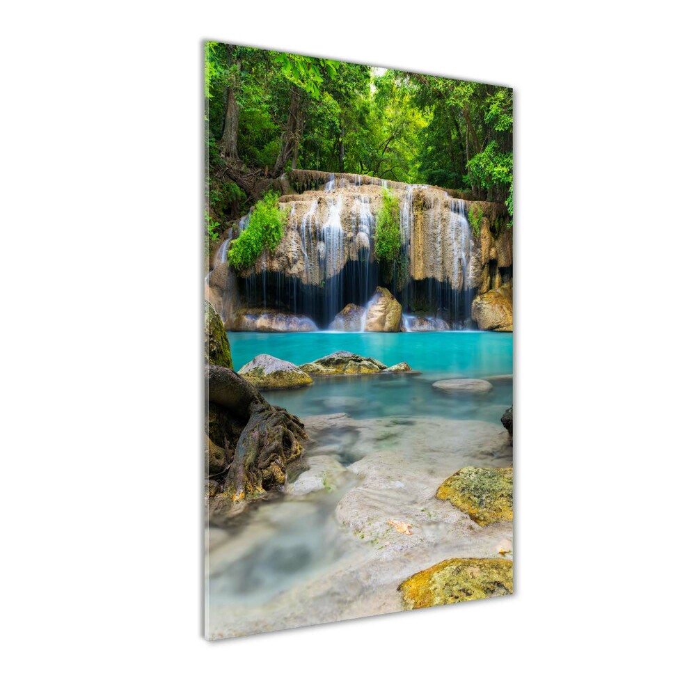 Foto obraz na szkle Wodospad w dżungli