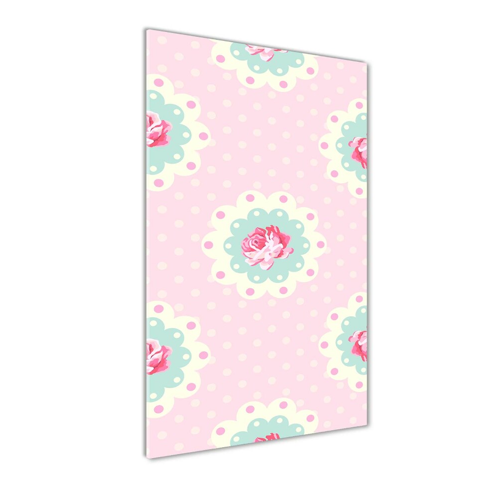 Fotoobraz na ścianę szkło akrylowe pionowy Róże