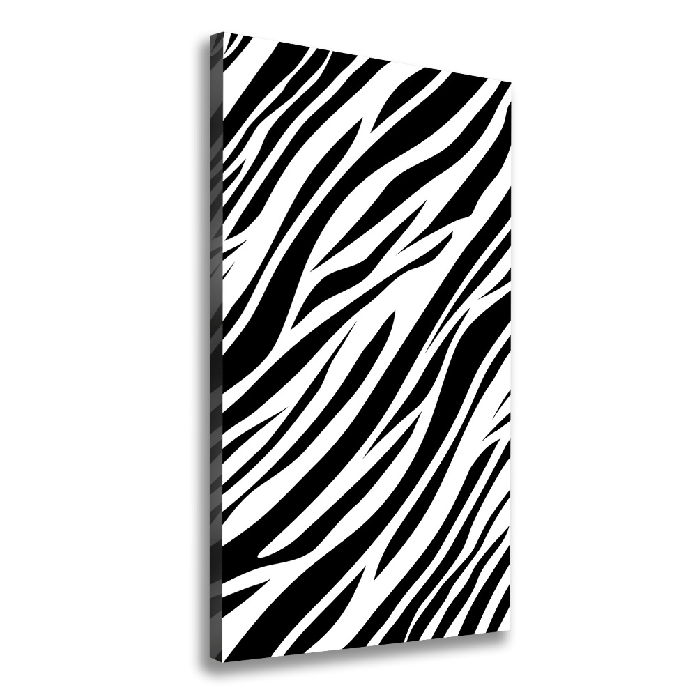 Foto obraz na płótnie do salonu pionowy Zebra tło