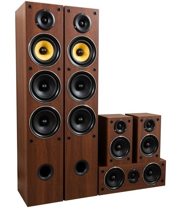 Taga Harmony Zestaw kolumn kina domowego  TAV-506 v2 - 5.0 Walnut