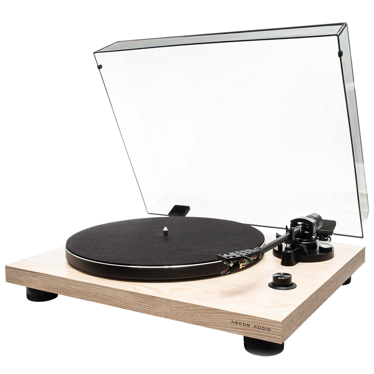 Argon Audio TT-3 - Analogowy gramofon z napędem paskowym Jesion