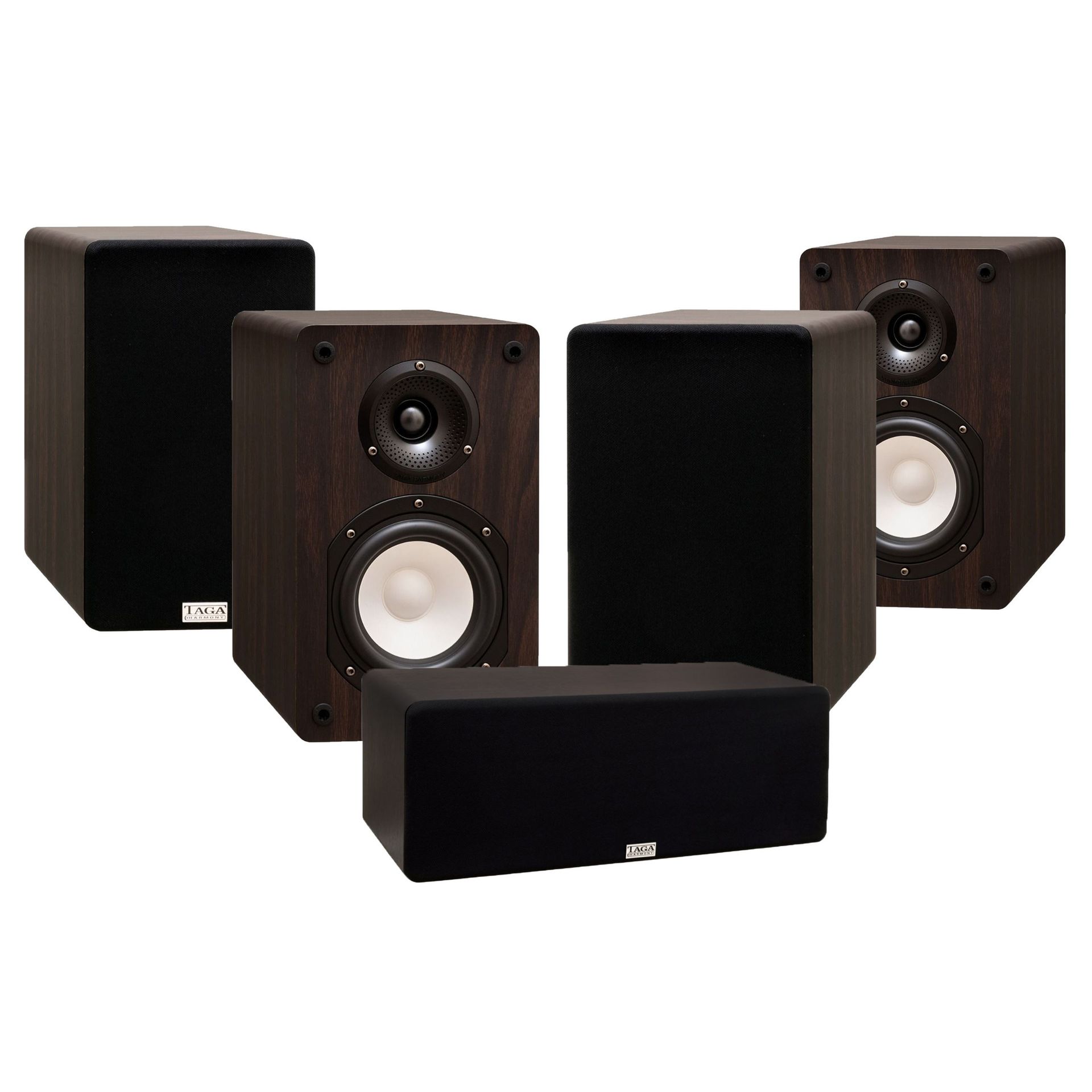 Taga Harmony TAV-806 S/S/C - Zestaw kolumn do kina domowego 5.0 Modern Wenge
