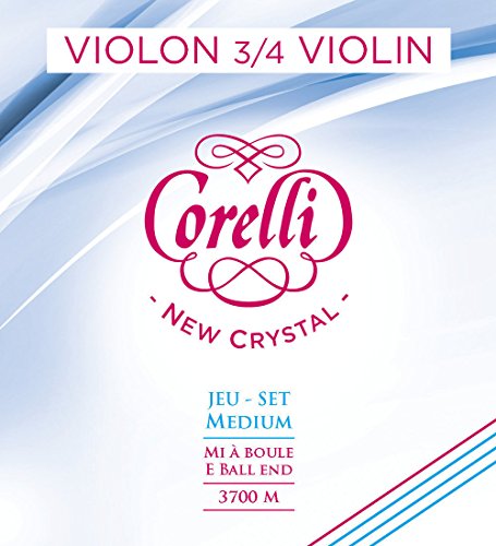 Corelli Struny Violin Crystal 3/4 do skrzypiec E stal z kulką 303 mm Mensur 3701M