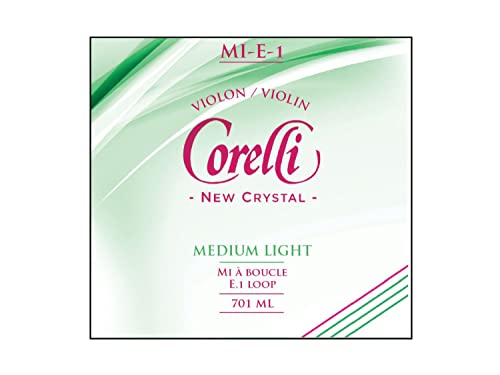 Corelli struny do skrzypiec Crystal E stal z pętlą Light 701 ml