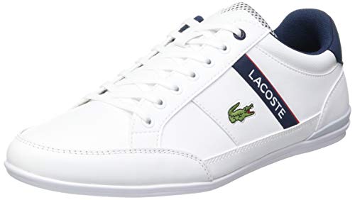 Lacoste Chaymon 0120 2 CMA, Trampki męskie, Wht Nvy Red, 40.5 EU