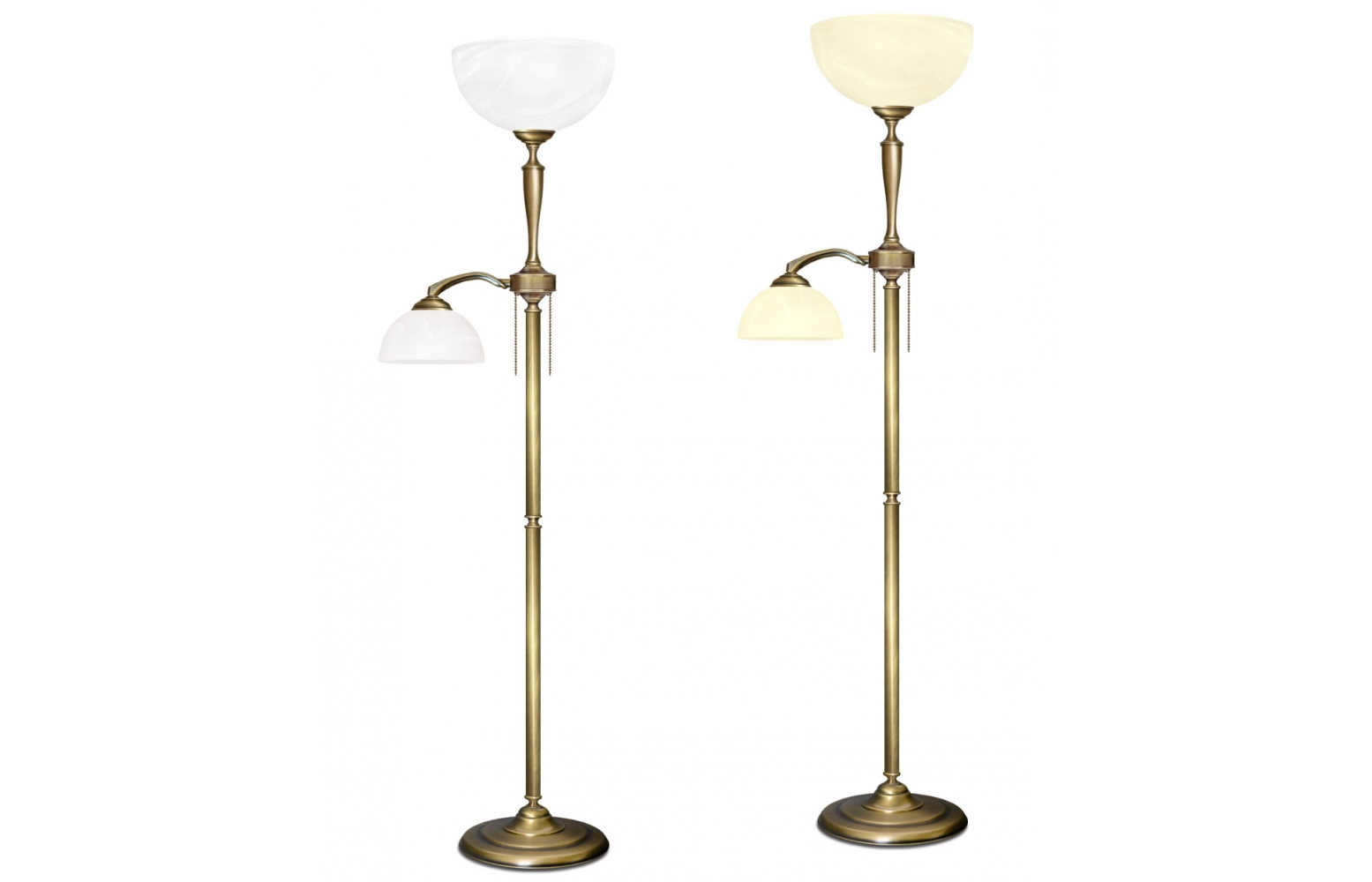 Mosiężna lampa podłogowa P-P2