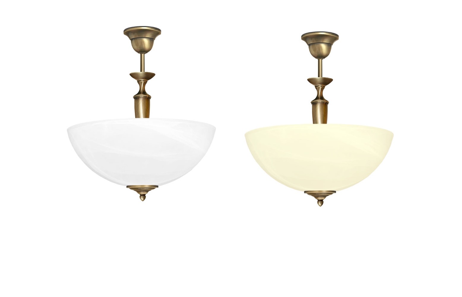 Lampa mosiężna z 1 kloszem P-S1A