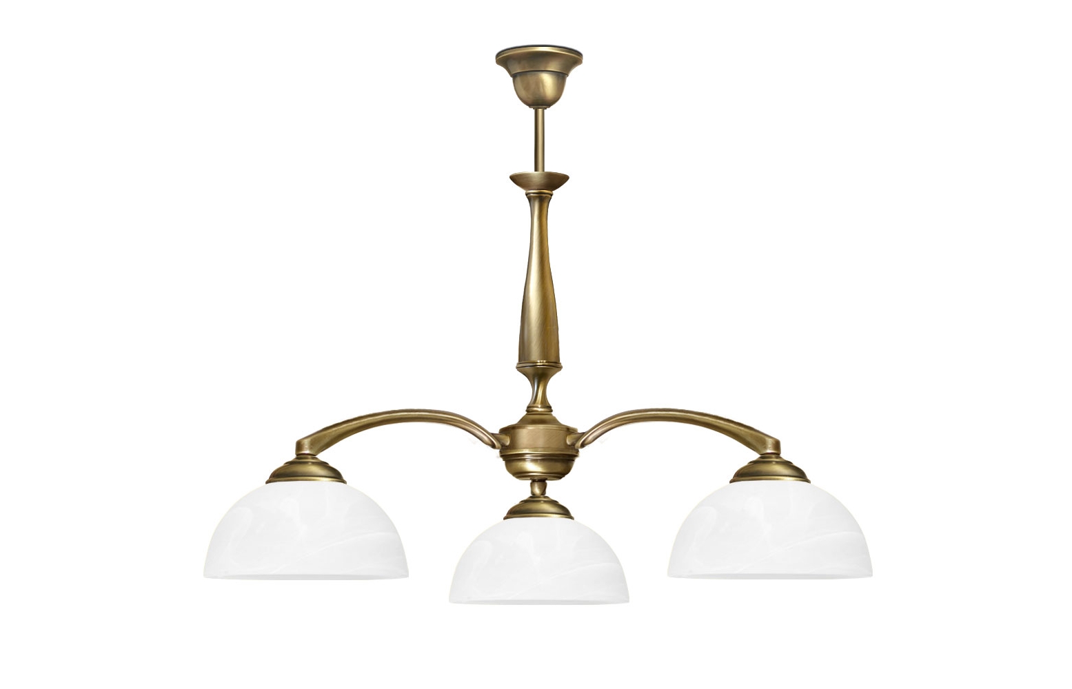 Żyrandol mosiężny do sypialni P-S3