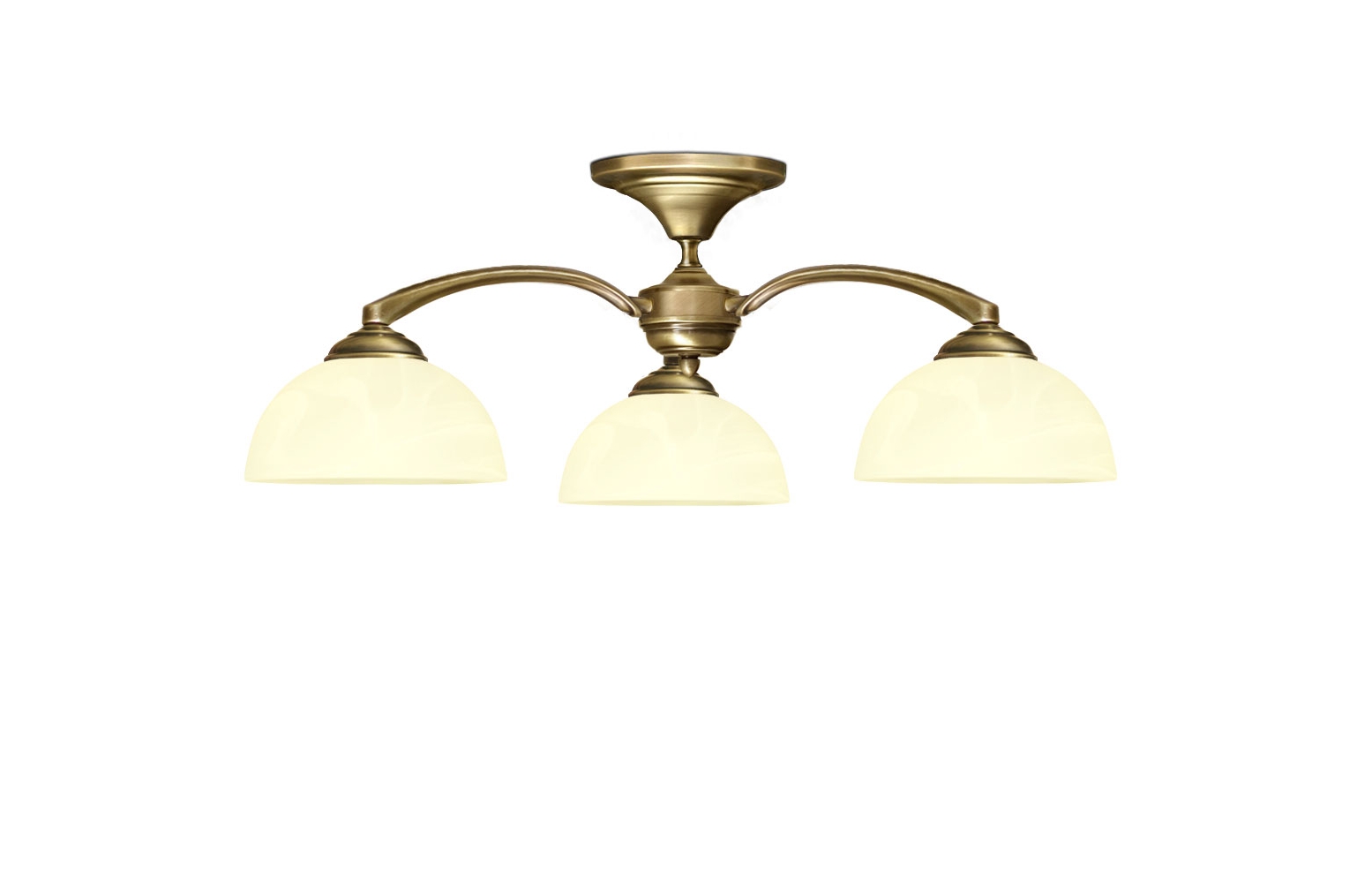 Niski żyrandol z mosiądzu P-S3K