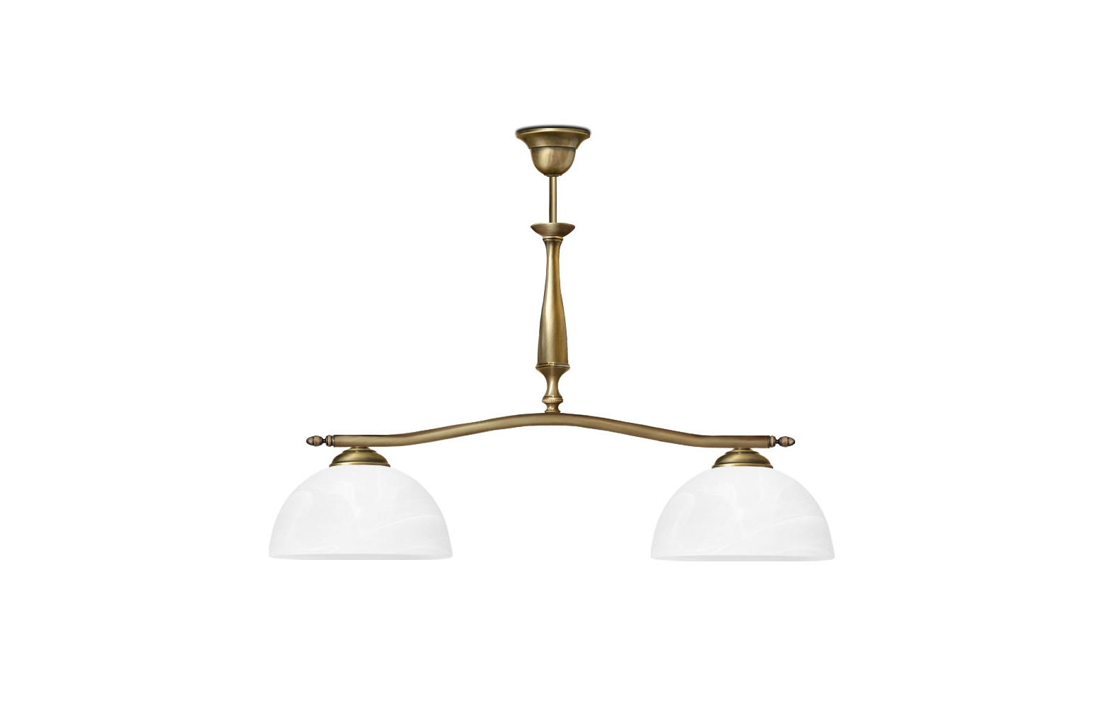 Mosiężny żyrandol klasyczny P-S2L