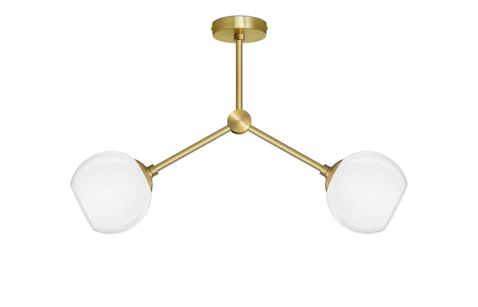 Minimalistyczna mosiężna złota lampa wisząca G-S2