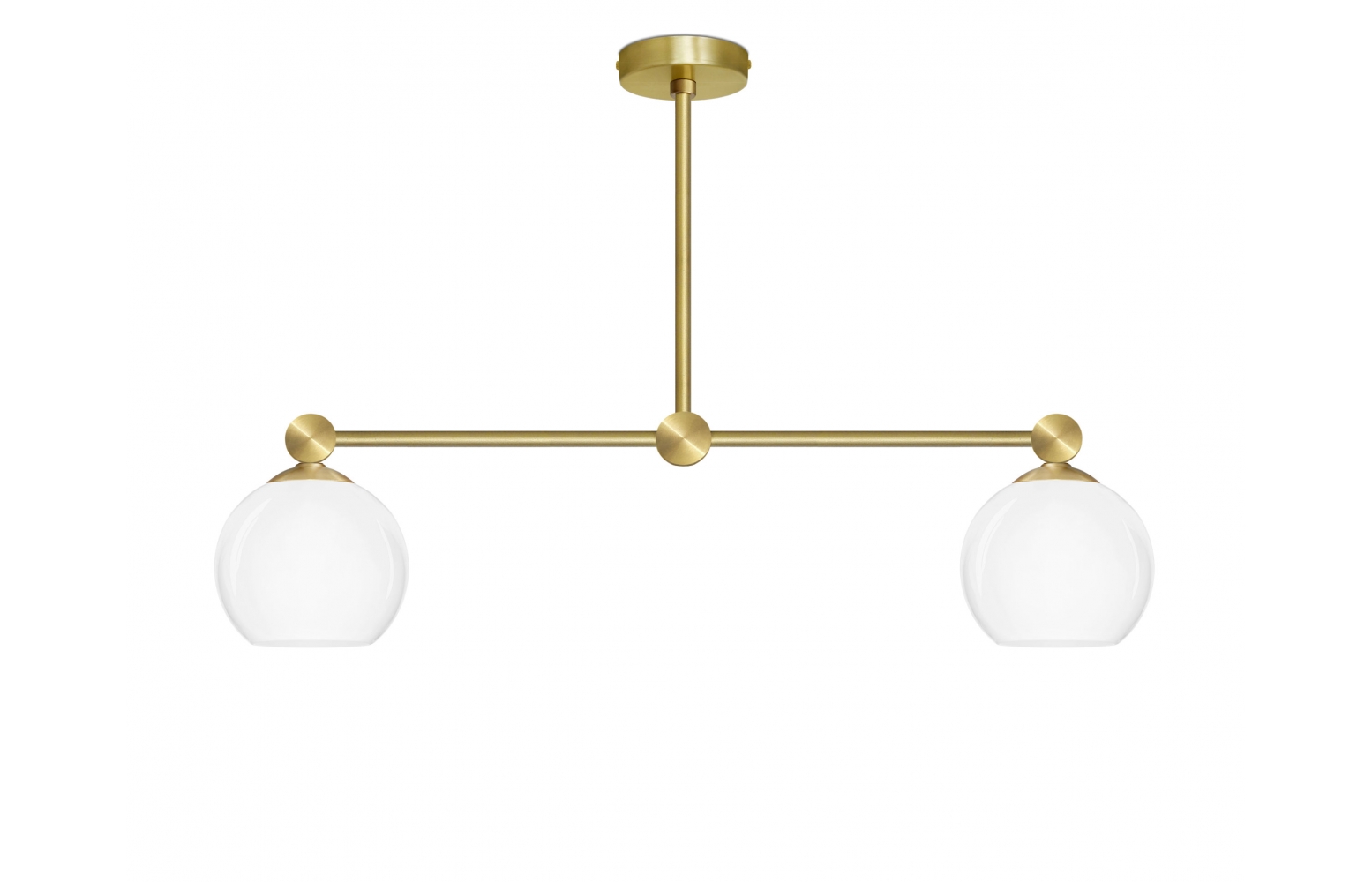 Prosta złota mosiężna lampa wisząca G-S2L