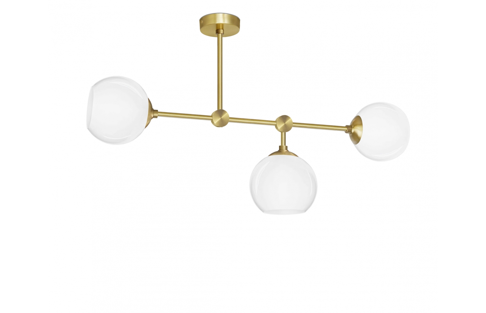 Złota mosiężna lampa wisząca 3 punktowa G-S3D