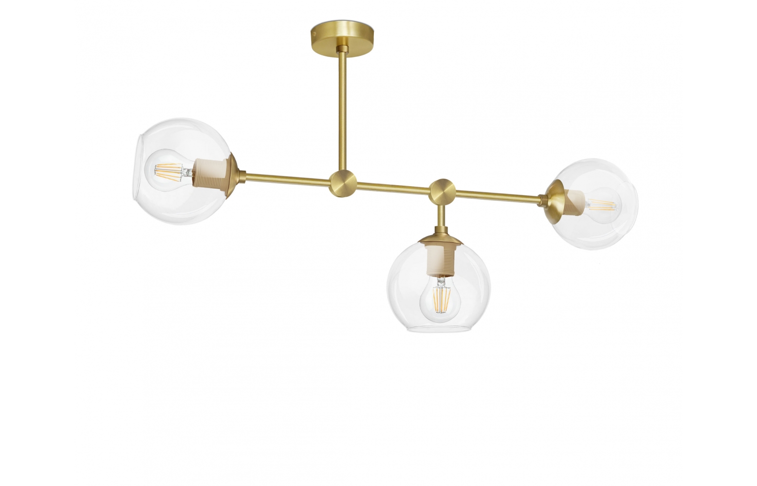 Podłużna złota lampa do przedpokoju lub pokoju GT-S3D