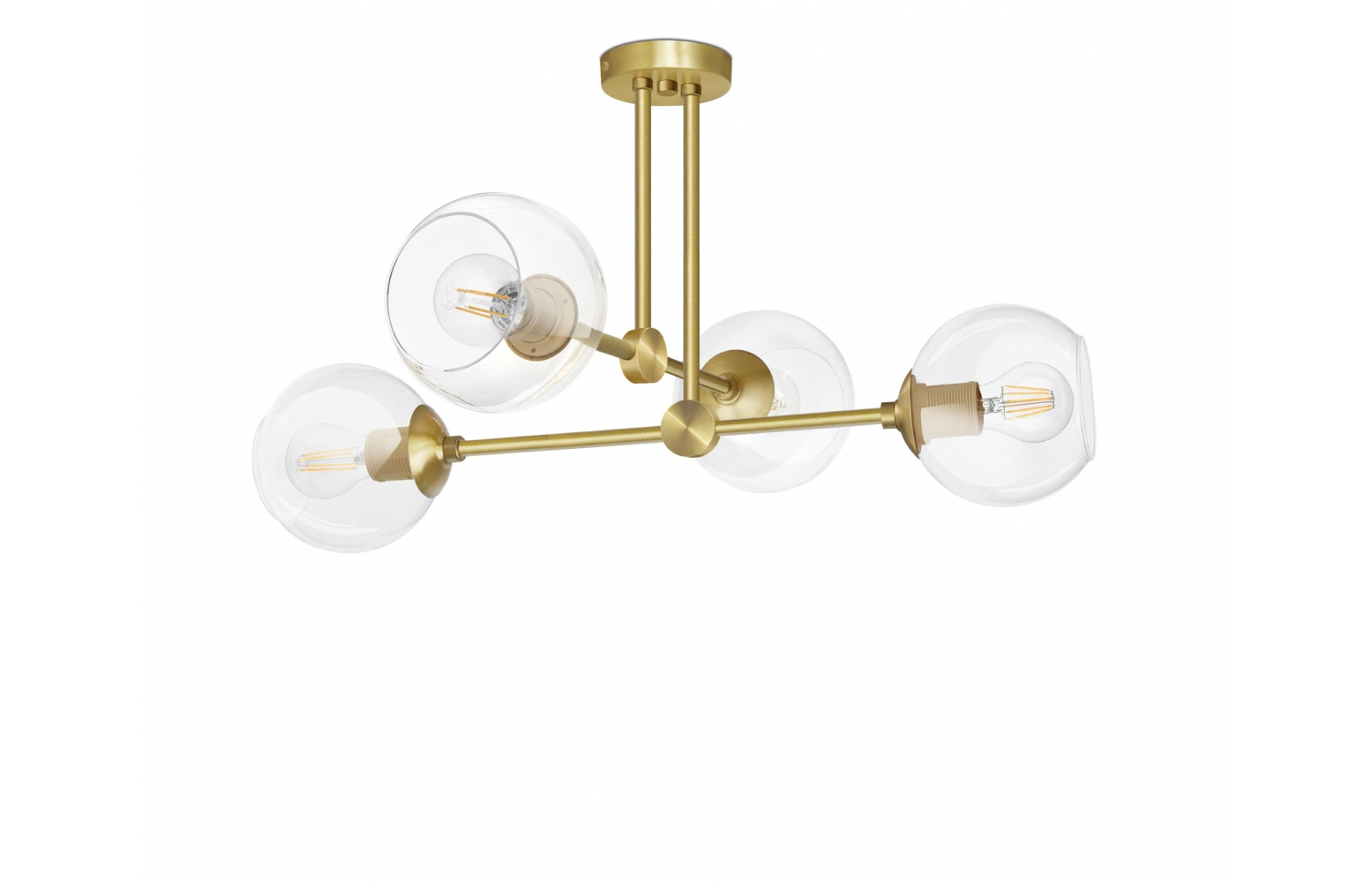 Lampa wisząca złota 4 punktowa GT-S4S