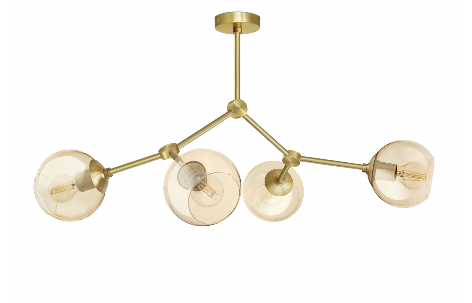 Złota lampa wisząca do salonu/pokoju GB-S4