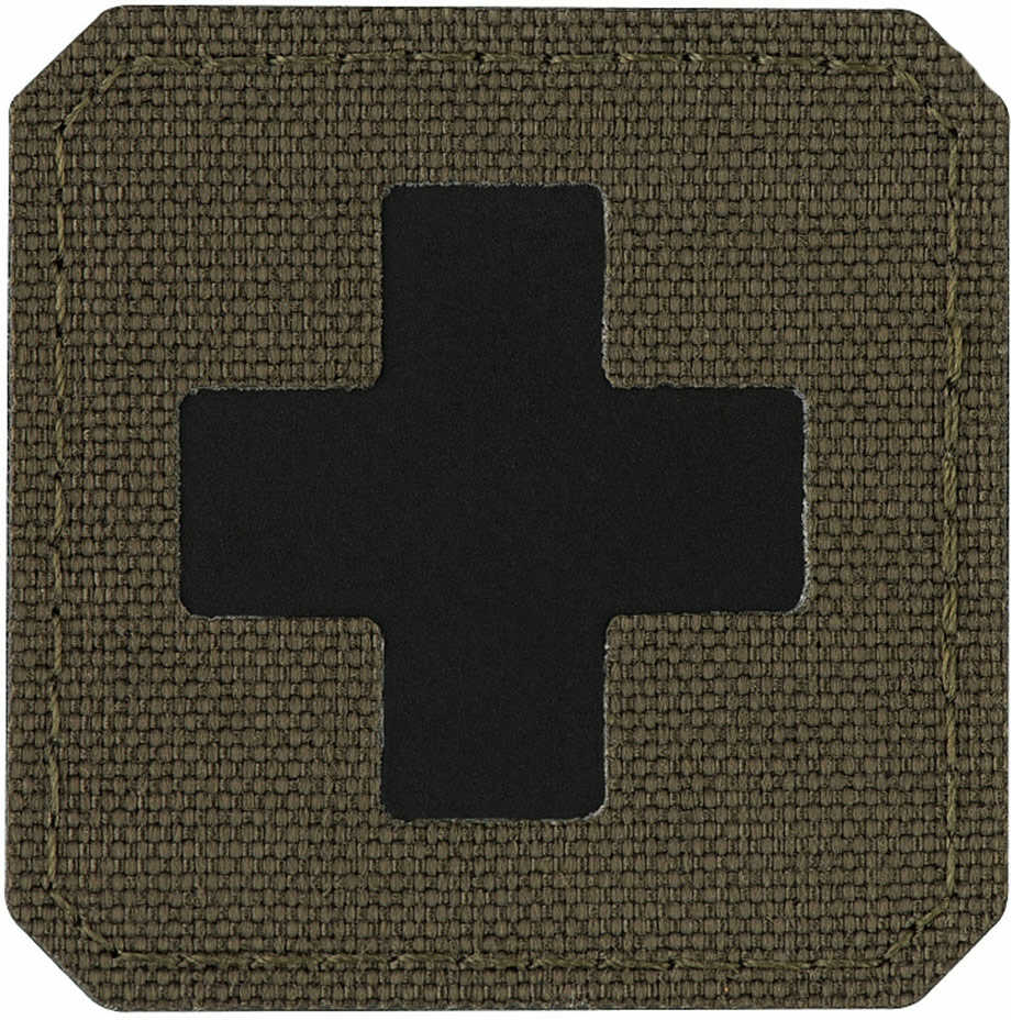 Naszywka medyczna M-Tac Medic Cross Laser Cut - Ranger Green/Black (51122232)