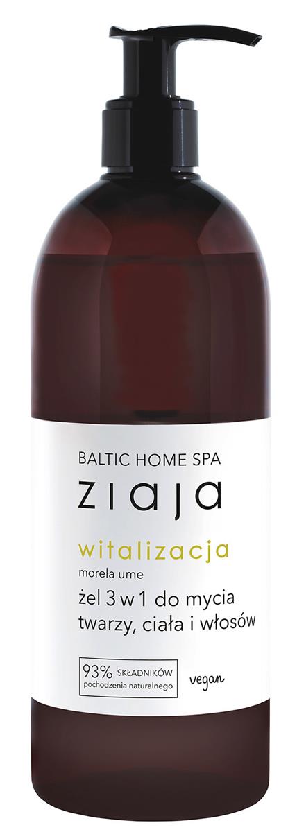 Ziaja Baltic Home Spa Witalizacja żel 3w1 do mycia twarzy ciała i włosów 500ml