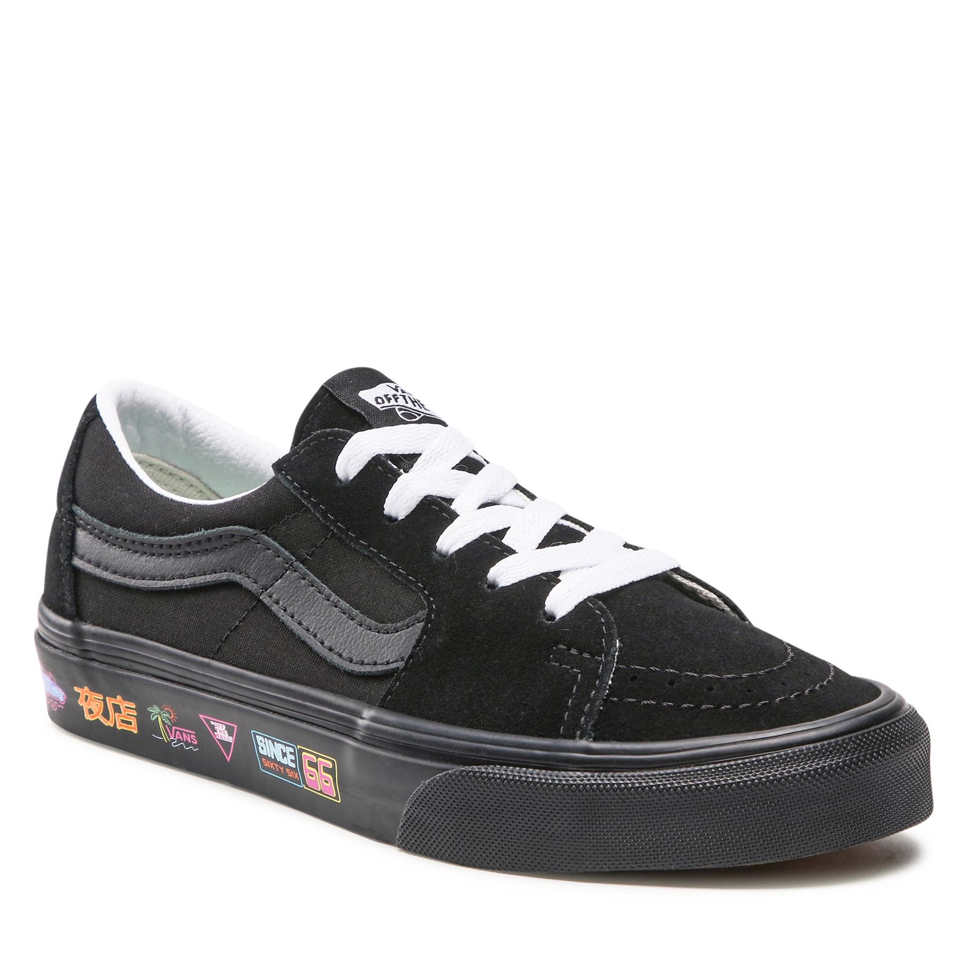 Tenisówki VANS - Sk8-Low VN0A4UUKB0K1 (Vans Market) Black/Neon