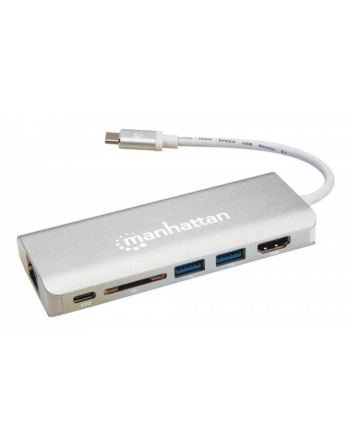 MANHATTAN USB3.1-C MULTIP.-ADA. USB3.0,PD PORT,RJ45,SD 152075 152075