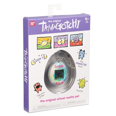 Bandai TAMAGOTCHI Tamagotchi- Wirtualny elektroniczny Original-Mermaid-Animal z ekranem, 3 przyciski i gry-42928, 42928, Wielokolorowy 42928