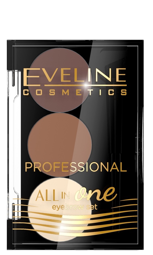 Eveline All in One Eyebrow Set Cienie do brwi nr 02 DARMOWA DOSTAWA DO KIOSKU RUCHU OD 24,99ZŁ