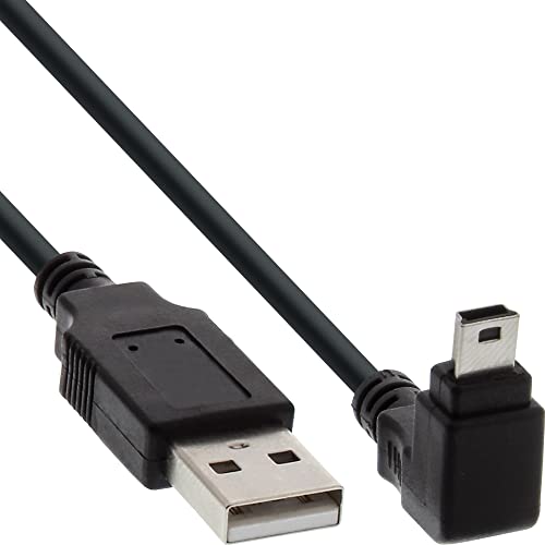 InLine Kabel USB miniUSB kątowy 1.5m Czarny 34215