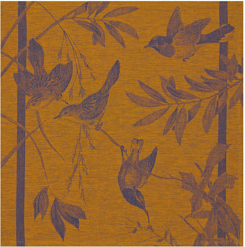 Le Jacquard Fran ais Serwetka lniana Volire Pomarańczowa