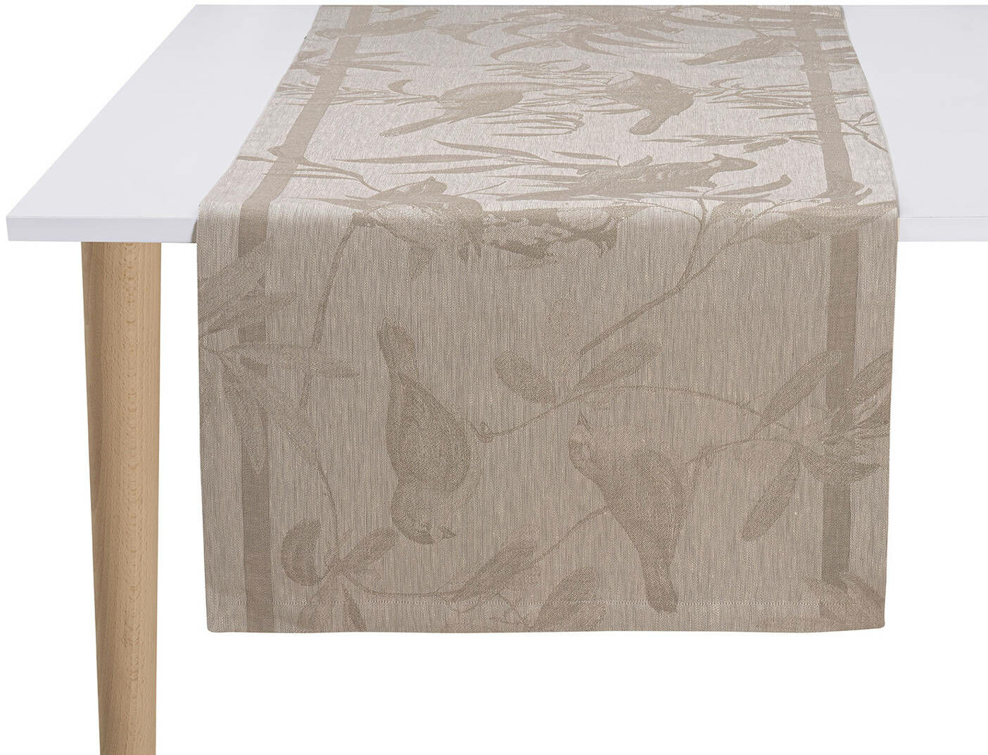 Le Jacquard Fran ais Bieżnik żakardowy Volire Beżowy