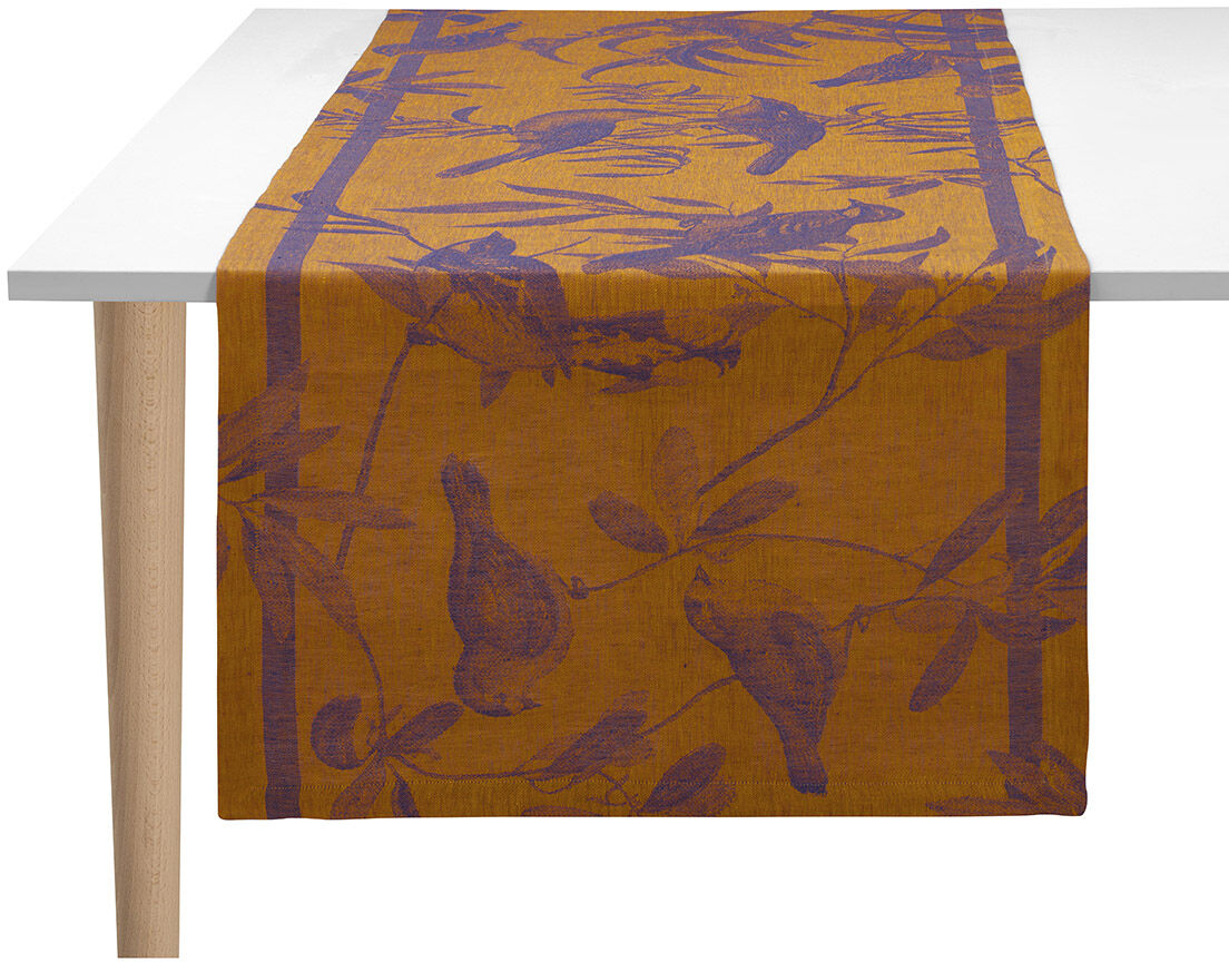 Le Jacquard Fran ais Bieżnik żakardowy Volire Pomarańczowy