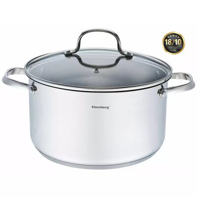 Klausberg Garnek stalowy 5.9L 24cm KLAUSBERG Premium 18/10 [KB-7214] KB-7214