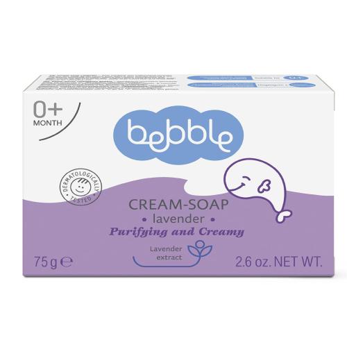BEBBLE Mydło lawendowe w kostce dla dzieci, 75g - >>> DARMOWA od 99zł 