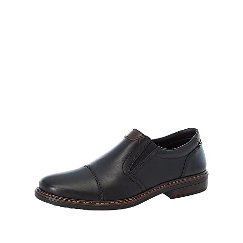 Rieker Męskie klapki 17659, Czarny czarny kasztanowy czarny 00, 47 EU