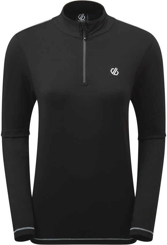 Dare 2b Lowline II Stretch LS Top Women, czarny UK 8 | EU 34 2022 Koszulki z długim rękawem