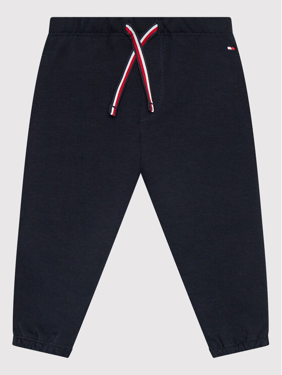 Tommy Hilfiger Spodnie dresowe Baby Solid KN0KN01497 Czarny Regular Fit