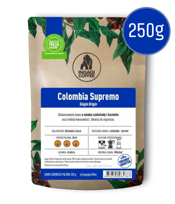 Gorilla Coffee - Gorilla Colombia Supremo kawa ziarnista Gorilla Coffee - Gorilla Colombia Supremo kawa ziarnista