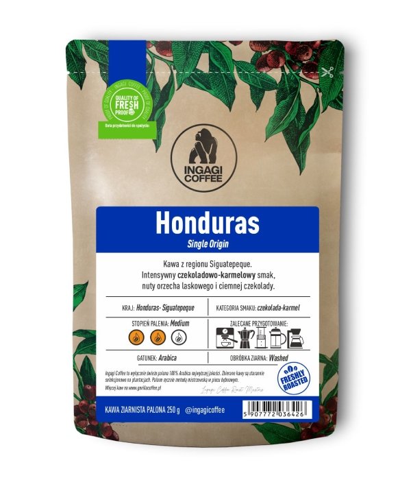 Kawa ziarnista Ingagi Coffee Honduras 250g