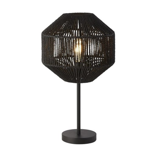 Wicker lampa stołowa 1-punktowa czarna EU11201-1BK