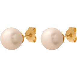 Złote kolczyki 585 na sztyfcie PREZENT GRAWER