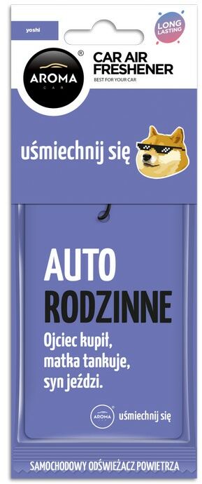 AROMA CAR Uśmiechnij się - YOSHI Odświeżacz do samochodu