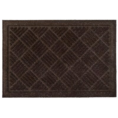 Wycieraczka z recyklingu Rambo 63 x 43 cm brązowa gumowa